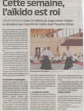 Aikido Dax Vieux Boucau avec Alain Peyrache : la presse en parle !